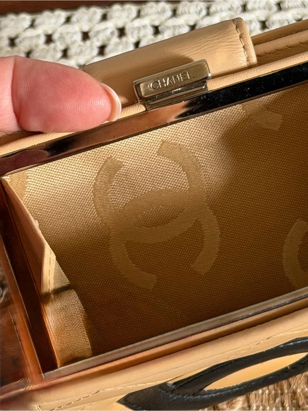 Vintage 2004 Chanel Quilted Lambskin Cambon Wallet